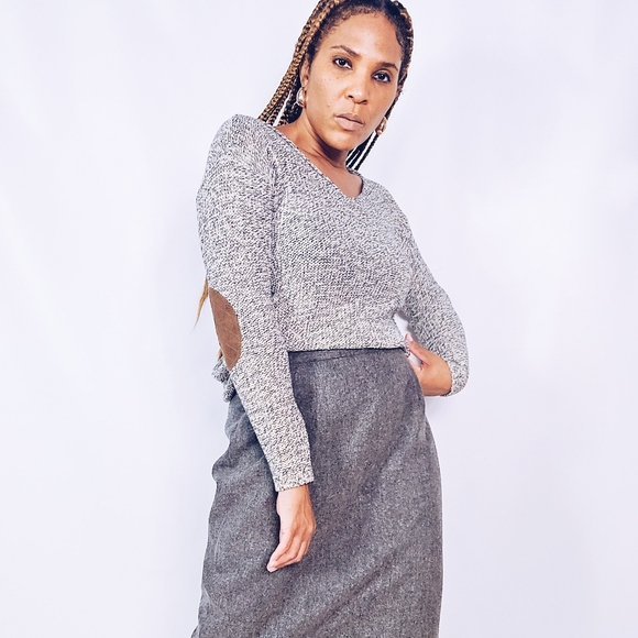 Knit V-Neck Sweater - Picture 2 of 9